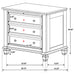 Sandy Beach 5-piece Eastern King Bedroom Set Cream White