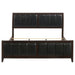 Carlton Wood Eastern King Panel Bed Cappuccino