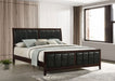 Carlton Wood Eastern King Panel Bed Cappuccino