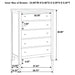 Carlton 5-piece Eastern King Bedroom Set Cappuccino