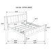 Carlton 5-piece California King Bedroom Set Cappuccino