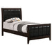 Carlton Wood Twin Panel Bed Cappuccino