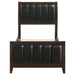 Carlton Wood Twin Panel Bed Cappuccino