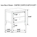 Carlton 2-drawer Nightstand Cappuccino