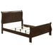 Louis Philippe Wood Full Sleigh Bed Cappuccino