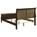 Louis Philippe Wood Full Sleigh Bed Cappuccino