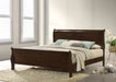 Louis Philippe Wood Eastern King Sleigh Bed Cappuccino