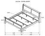 Louis Philippe 4-piece Eastern King Bedroom Set Cappuccino