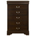 Louis Philippe 5-piece Eastern King Bedroom Set Cappuccino