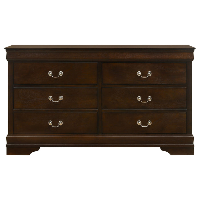 Louis Philippe 5-piece Queen Bedroom Set Cappuccino