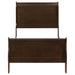 Louis Philippe Wood Twin Sleigh Bed Cappuccino