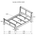 Louis Philippe 47-inch Full Sleigh Panel Bed White