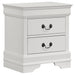 Louis Philippe 4-piece Full Bedroom Set White