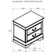 Louis Philippe 4-piece Full Bedroom Set White