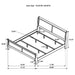Louis Philippe 4-piece Eastern King Bedroom Set White