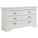 Louis Philippe 5-piece Twin Bedroom Set White