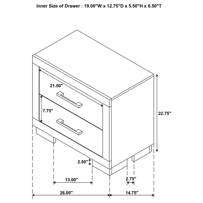 Jessica 4-piece Queen LED Bedroom Set Snow White