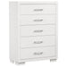 Jessica 5-piece Queen LED Bedroom Set Snow White