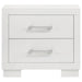 Jessica 2-drawer Nightstand Snow White