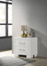 Jessica 2-drawer Nightstand Snow White
