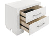 Jessica 2-drawer Nightstand Snow White