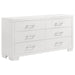Jessica 6-drawer Dresser Snow White