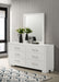 Jessica 6-drawer Dresser with Mirror Snow White