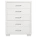 Jessica 5-drawer Bedroom Chest Snow White