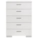 Felicity 5-piece Eastern King Bedroom Set White High Gloss