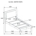 Felicity 4-piece Twin Bedroom Set White High Gloss