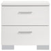 Felicity 2-drawer Nightstand White High Gloss