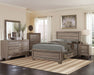 Kauffman Wood Queen Storage Panel Bed Washed Taupe
