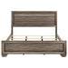 Kauffman Wood California King Panel Bed Washed Taupe