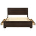Kauffman Wood Eastern King Storage Panel Bed Dark Cocoa