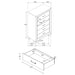 Kauffman 5-piece Eastern King Bedroom Set Dark Cocoa