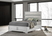 Miranda 54-inch Upholstered Queen Panel Bed White