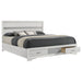Miranda 51-inch Wood California King Storage Panel Bed White