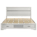 Miranda 51-inch Wood California King Storage Panel Bed White