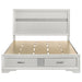 Miranda 51-inch Wood Queen Storage Panel Bed White