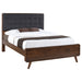 Robyn Wood Queen Platform Bed Dark Walnut