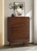 Robyn 5-drawer Bedroom Chest of Drawers Dark Walnut