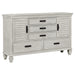 Franco 5-piece Eastern King Bedroom Set Distressed White