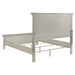 Franco Wood Queen Panel Bed Distressed White