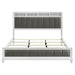 Barzini Wood California King Panel Bed White