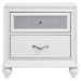 Barzini 2-drawer Nightstand White