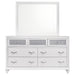 Barzini 7-drawer Dresser with Mirror White