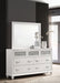 Barzini 7-drawer Dresser with Mirror White