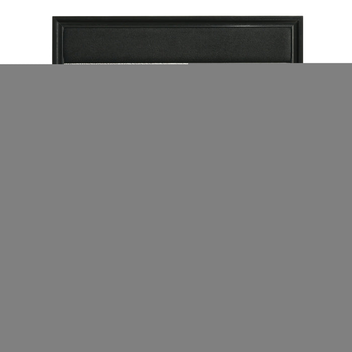 Miranda 54-inch Upholstered Full Panel Bed Black