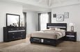 Miranda 4-piece Eastern King Bedroom Set Black