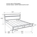 Miranda 51-inch Wood California King Storage Panel Bed Black